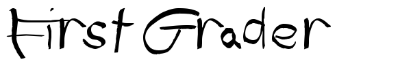 First Grader font preview